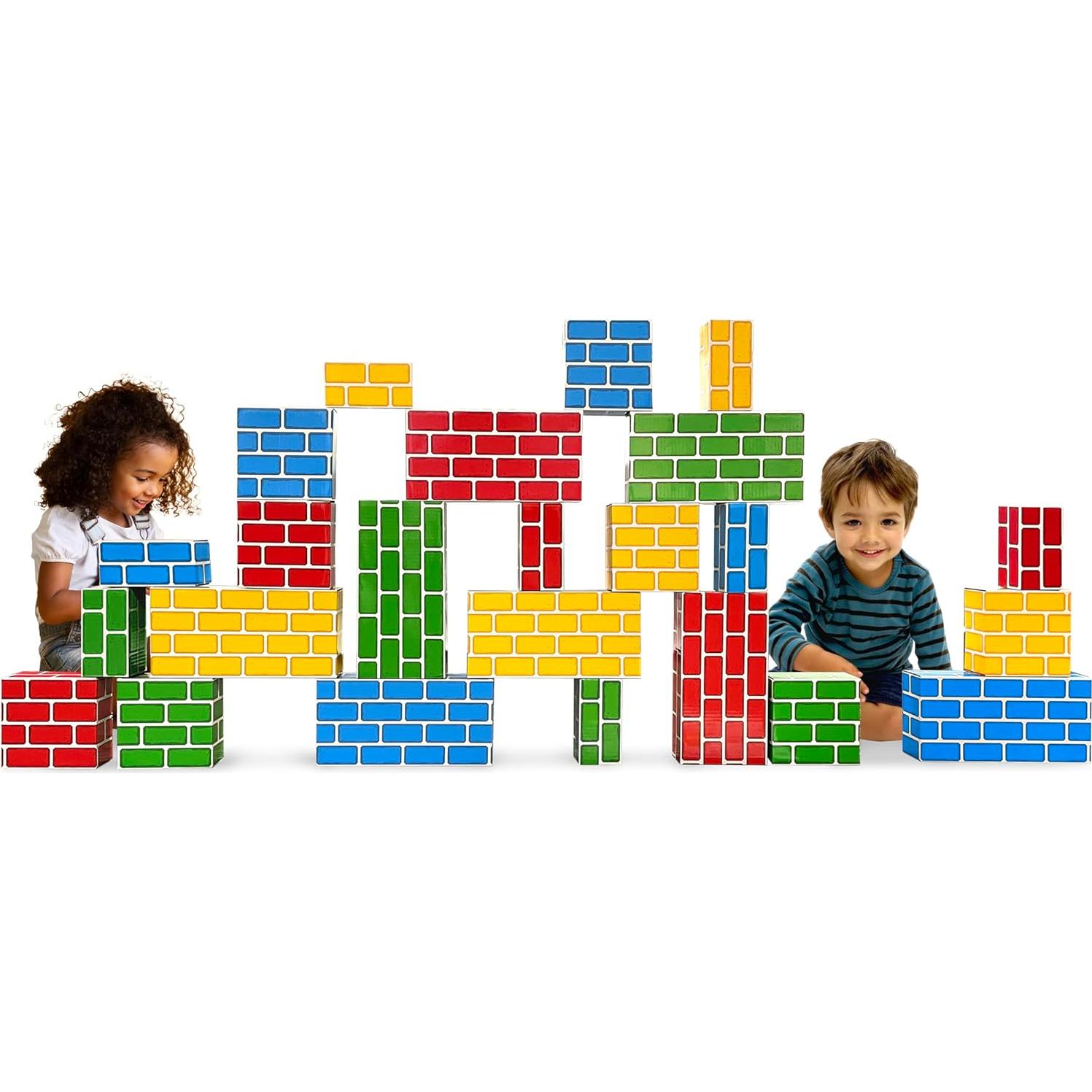 Juego de Bloques de Cartón Apilables 24 Piezas Recursos Creados por el Maestro