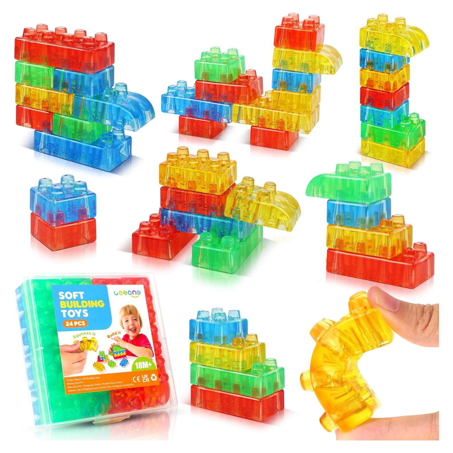 Bloques de Construcción Suaves LESONG 24PCS para Niños 18m+
