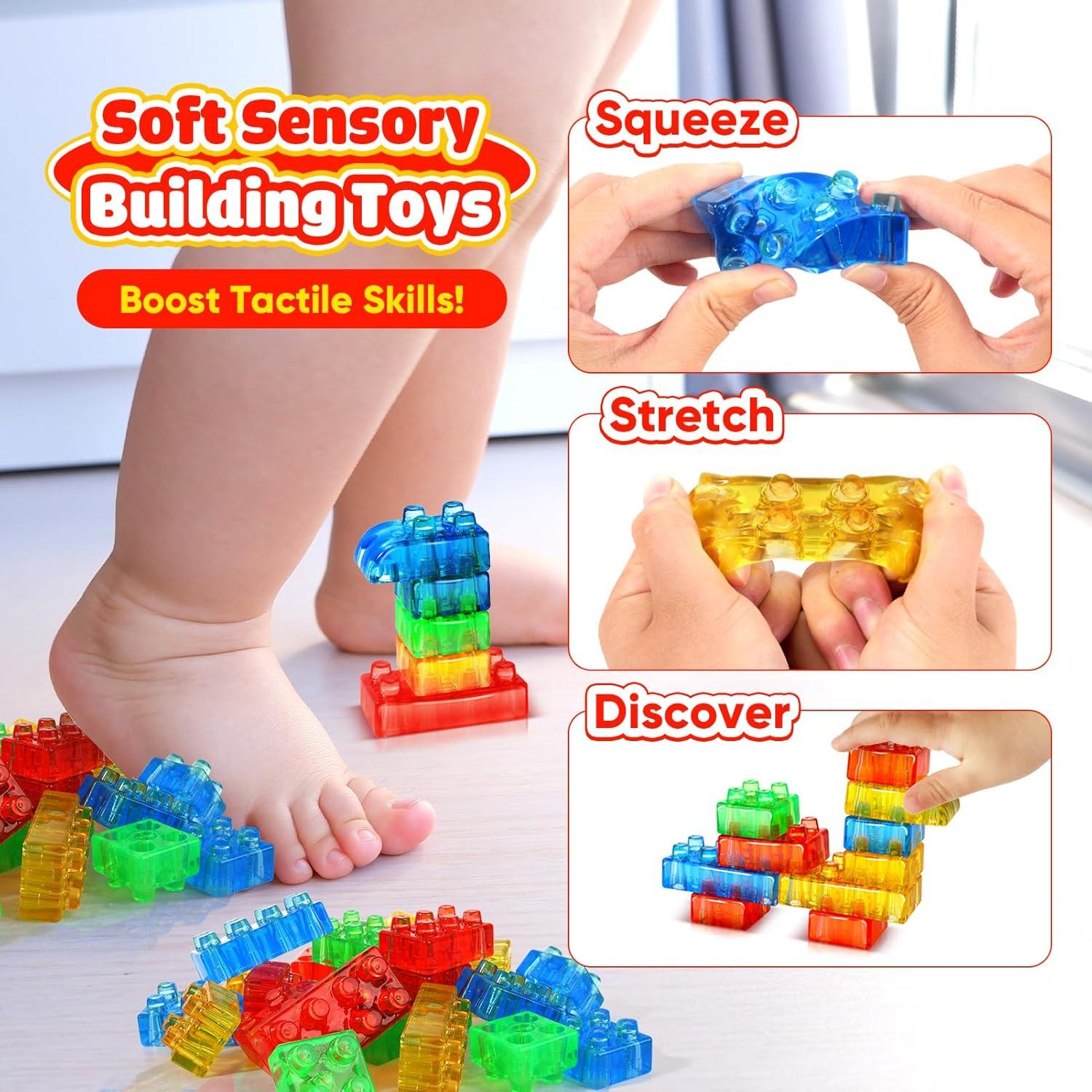 Bloques de Construcción Suaves LESONG 24PCS para Niños 18m+