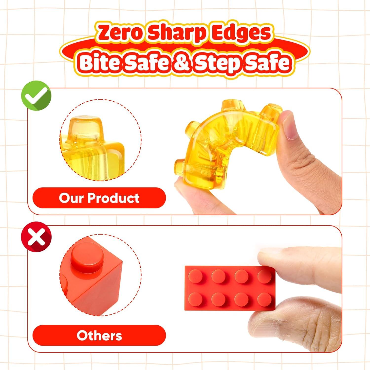 Bloques de Construcción Suaves LESONG 24PCS para Niños 18m+