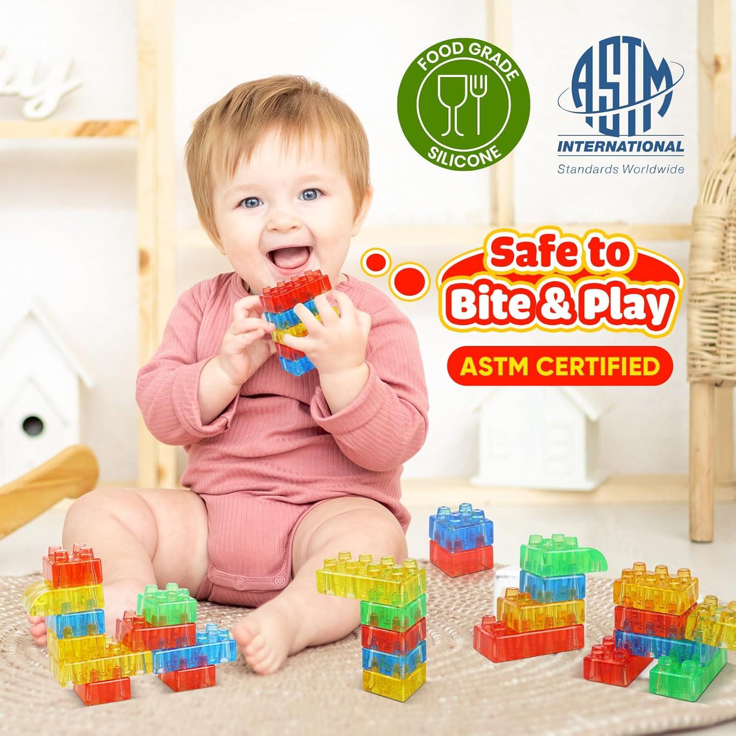 Bloques de Construcción Suaves LESONG 24PCS para Niños 18m+