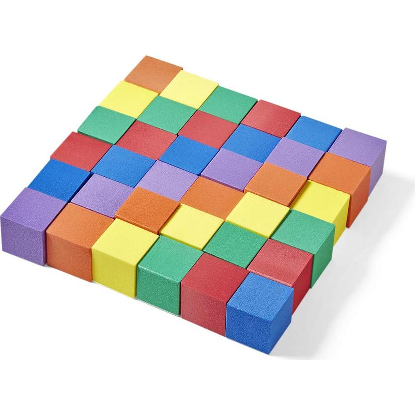 Bloques de espuma hand2mind 1" (2.54 cm) - 100 cubos colores