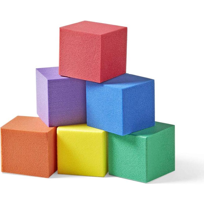 Bloques de espuma hand2mind 1" (2.54 cm) - 100 cubos colores