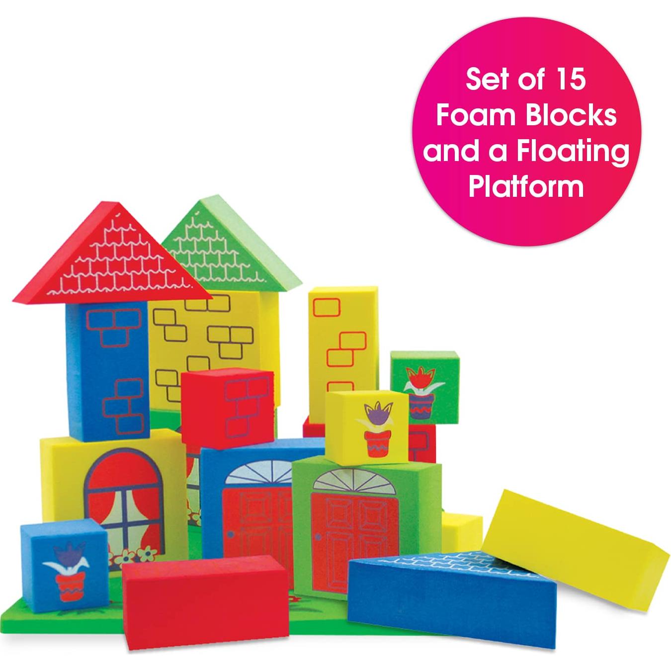 Bloques Flotantes Edushape para Baño - Juguete Unisex 30.5x9.5cm