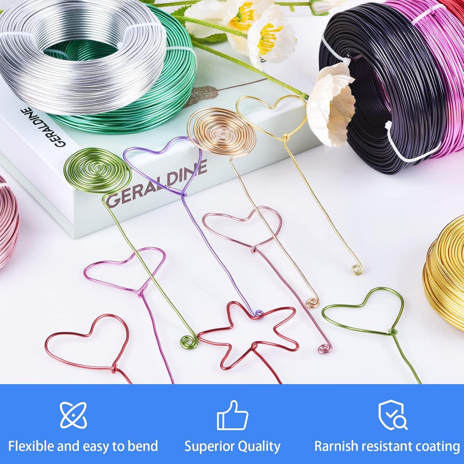 Alambre de aluminio púrpura 12 gauge 55 m para manualidades