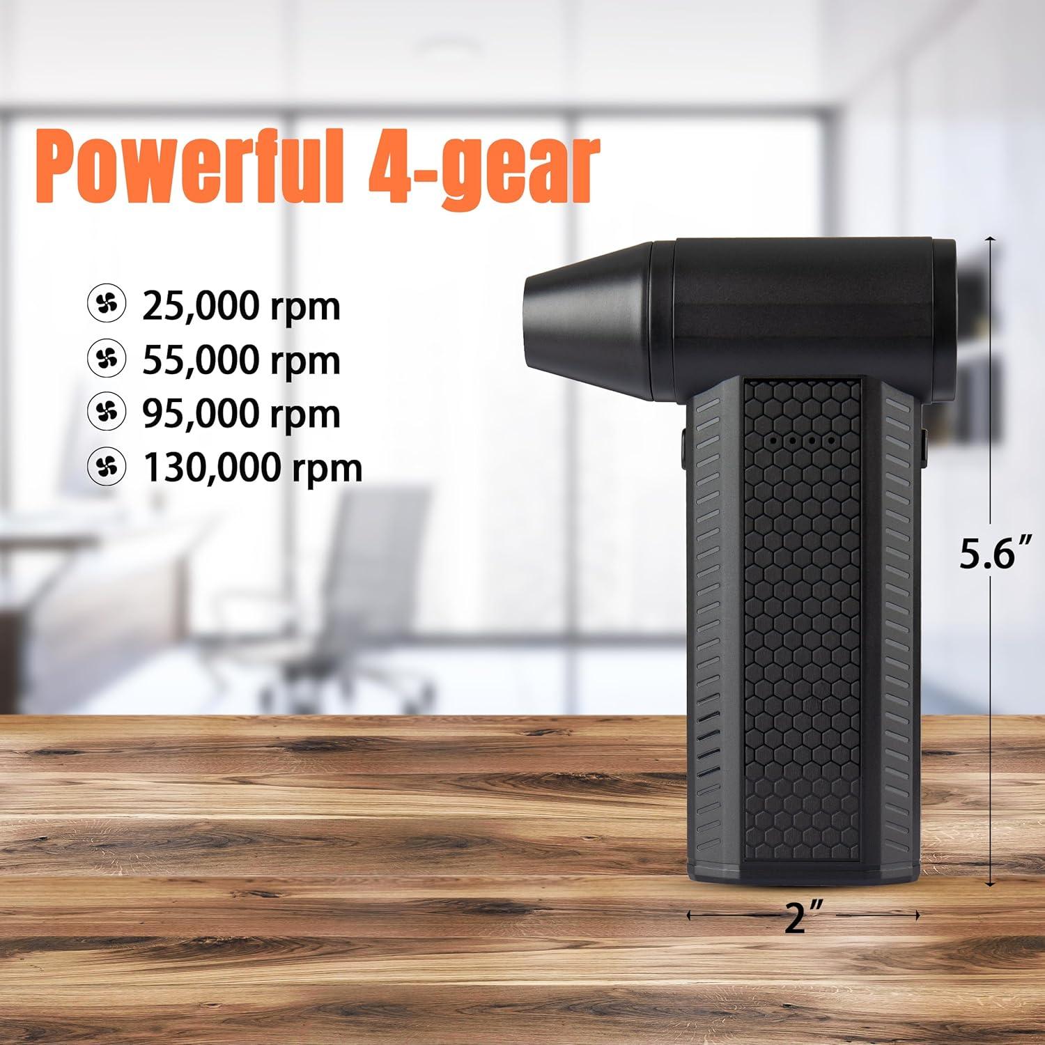 Soplador de Aire Eléctrico VEELAM 130000RPM Recargable