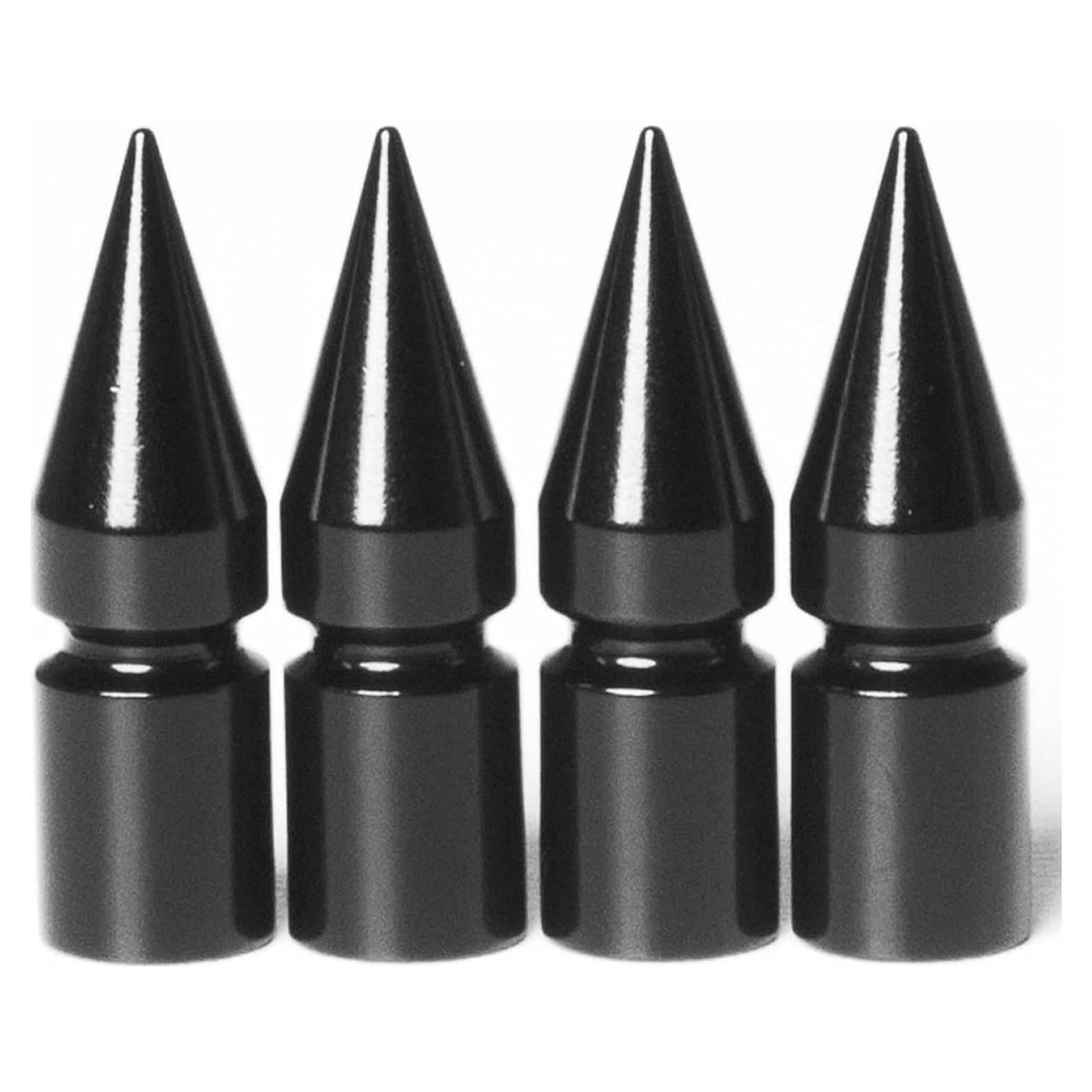 Tapas de Válvula de Aluminio Negras Circuit Performance VC6 - Juego de 4