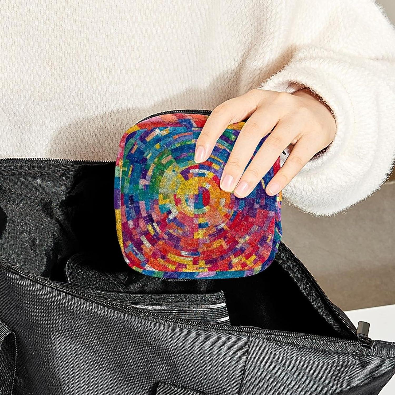 Bolsa de Almacenamiento de Toallas Sanitarias Multicolor 17x17x12 cm