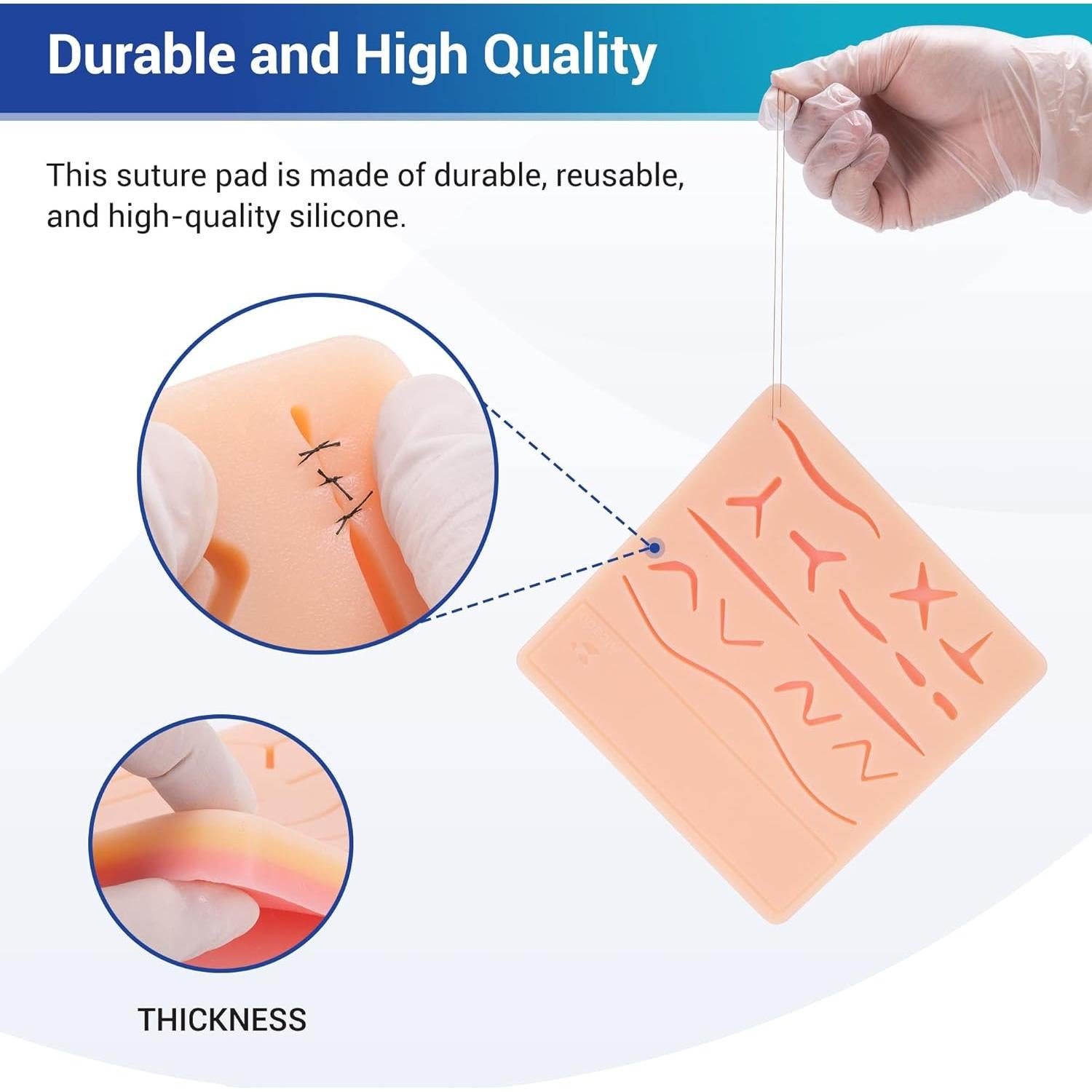 Kit de Práctica de Suturas Alcedo 32 Piezas para Estudiantes