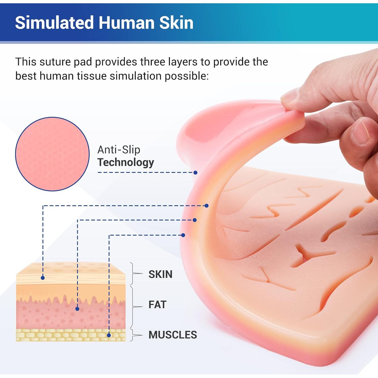 Kit de Práctica de Suturas Alcedo 32 Piezas para Estudiantes