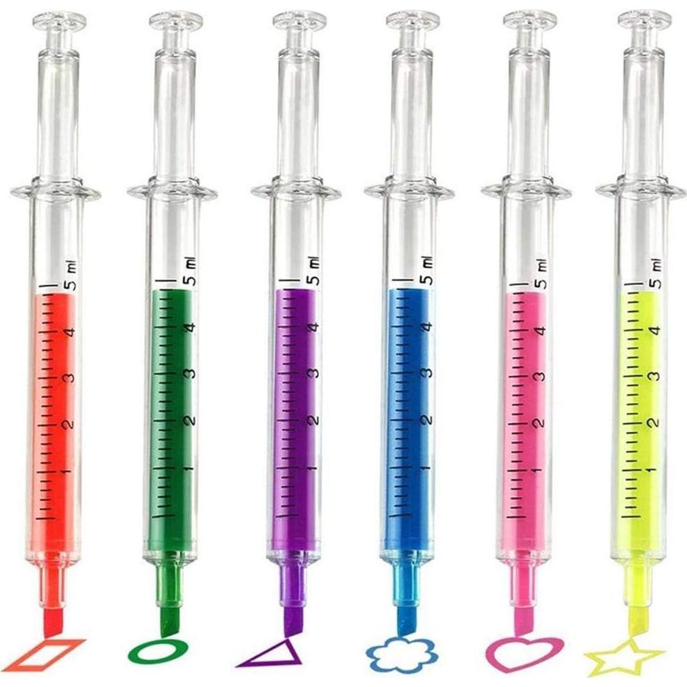 Conjunto Escolar 34 Pcs ChaChap: Marcadores Jeringa y Bolígrafos