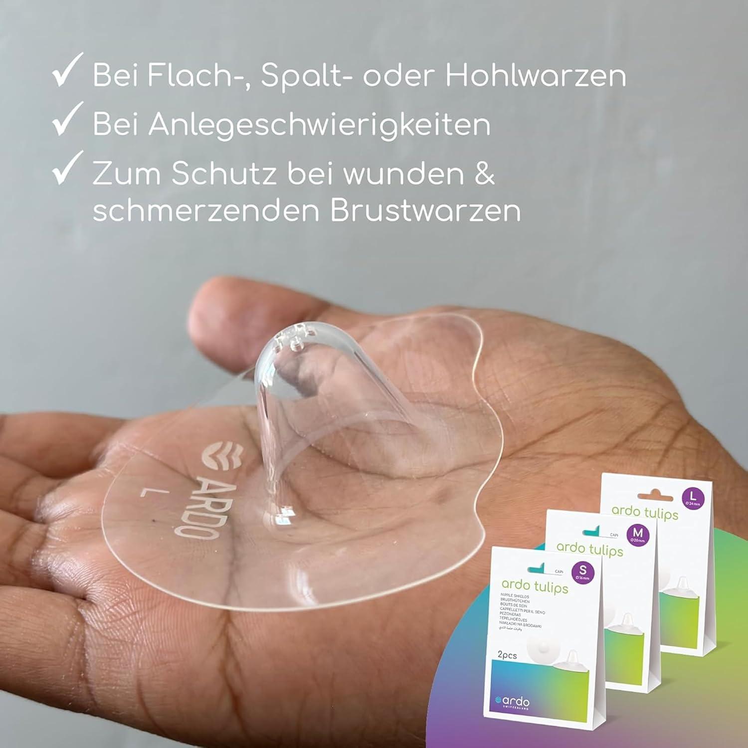 Escudos de Pezón Tulips Contact L 24mm - 2 Unidades Libres de BPA