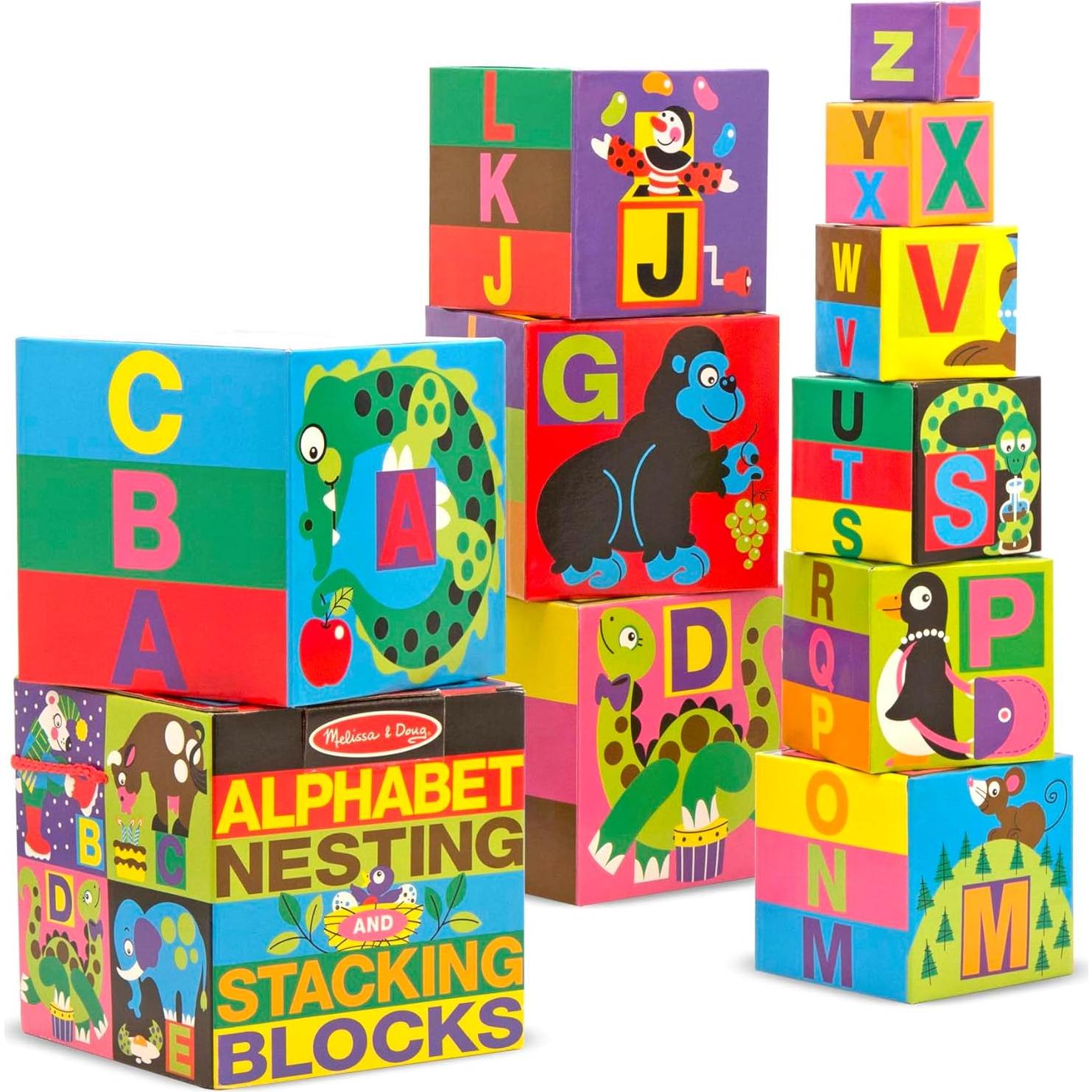 Bloques de Apilamiento y Anidación Melissa & Doug - 10 Piezas