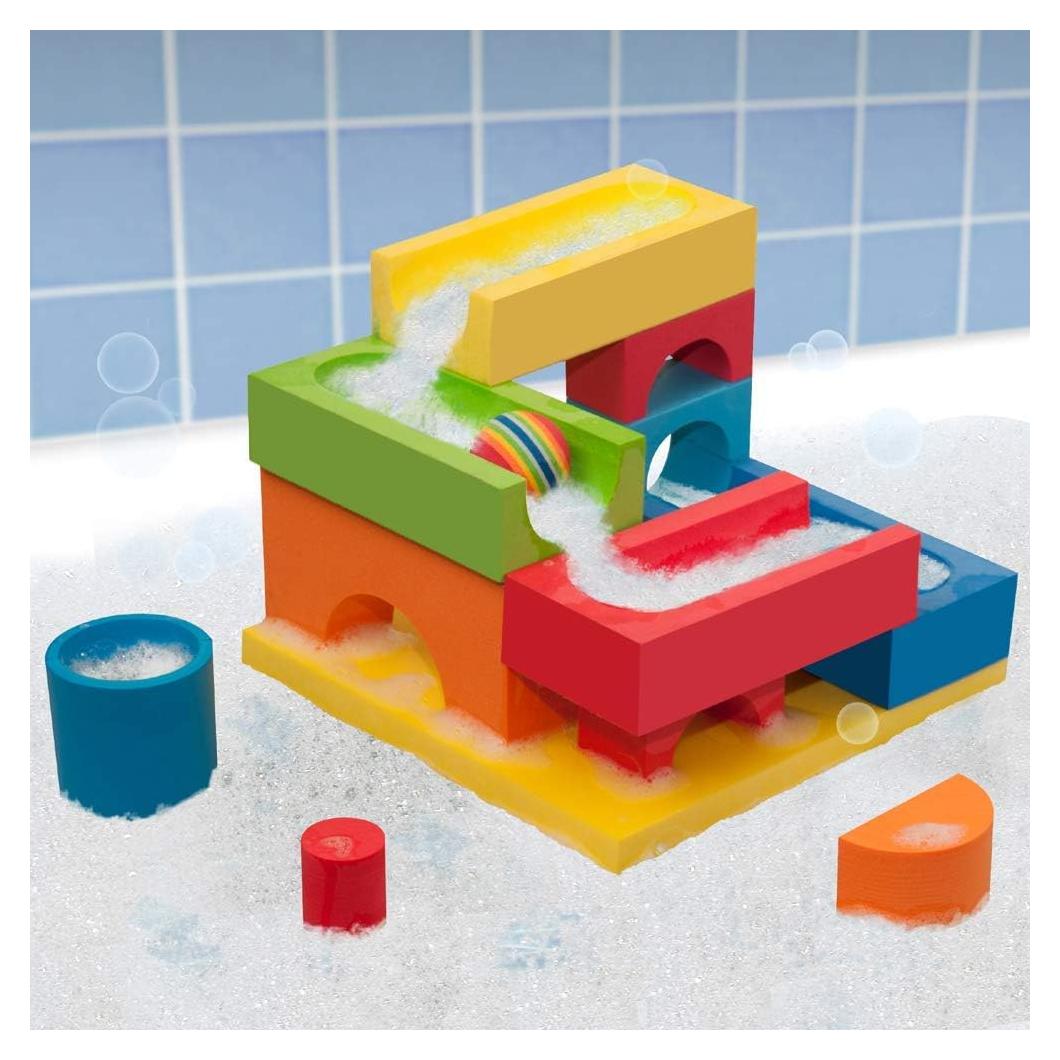Carrera de Pelotas y Cascada BathBlocks Just Think Toys 3-7 años