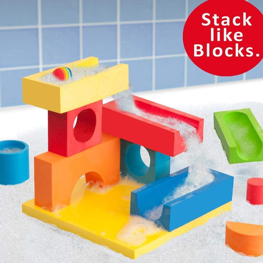 Carrera de Pelotas y Cascada BathBlocks Just Think Toys 3-7 años