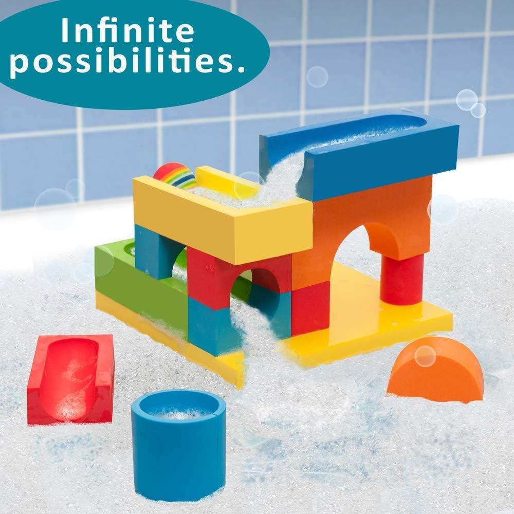 Carrera de Pelotas y Cascada BathBlocks Just Think Toys 3-7 años