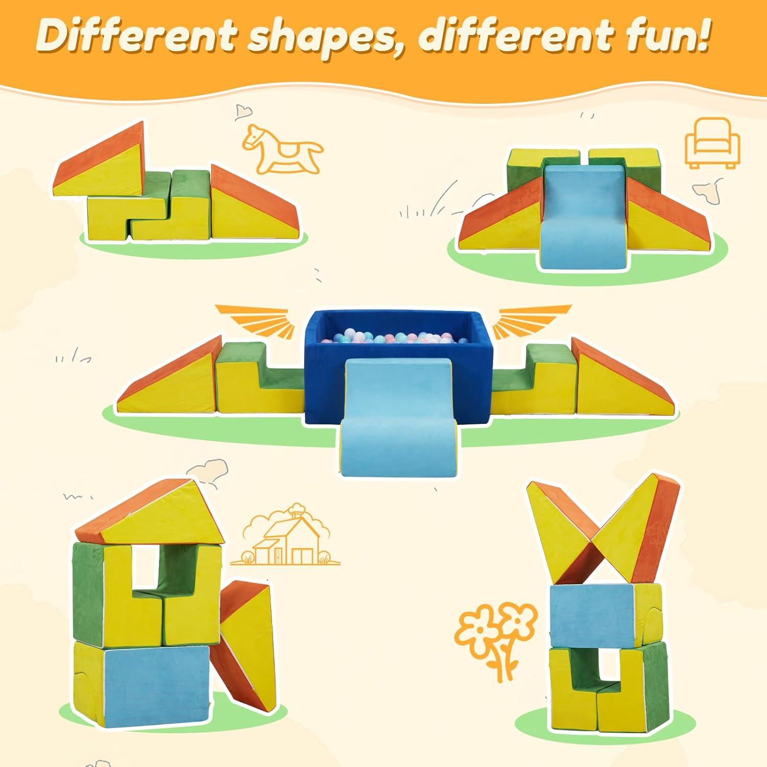 Bloques de Escalada de Espuma STAOLENE 6 Piezas Colorido