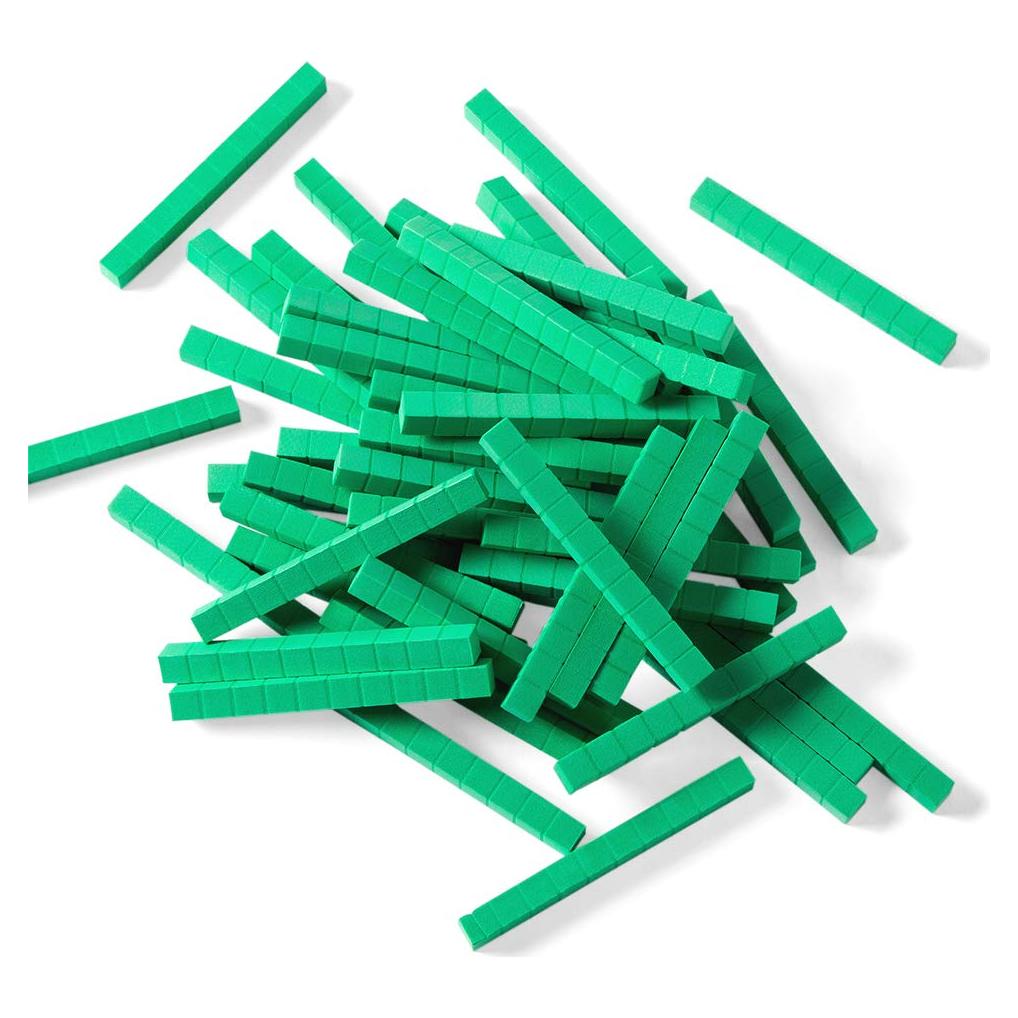 Juego de Bloques de Base Diez de Espuma Hand2Mind - 50 Piezas