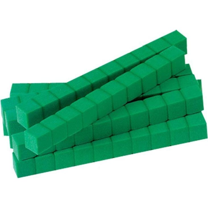 Juego de Bloques de Base Diez de Espuma Hand2Mind - 50 Piezas