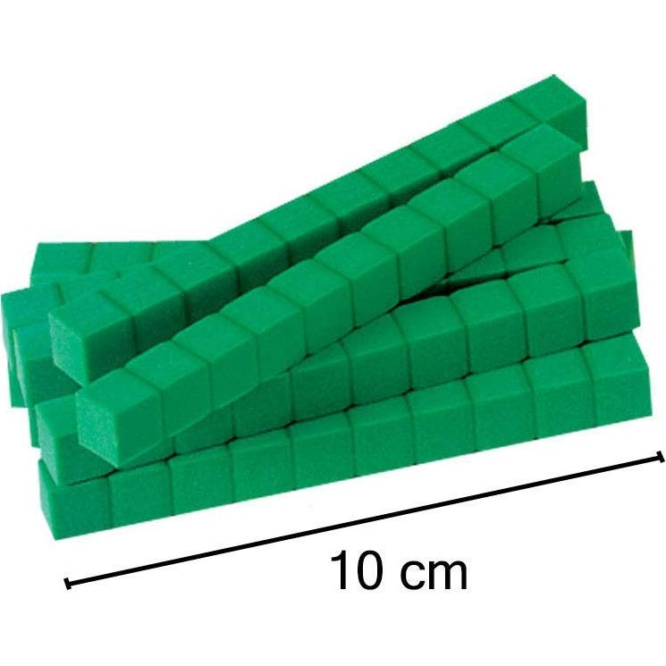 Juego de Bloques de Base Diez de Espuma Hand2Mind - 50 Piezas