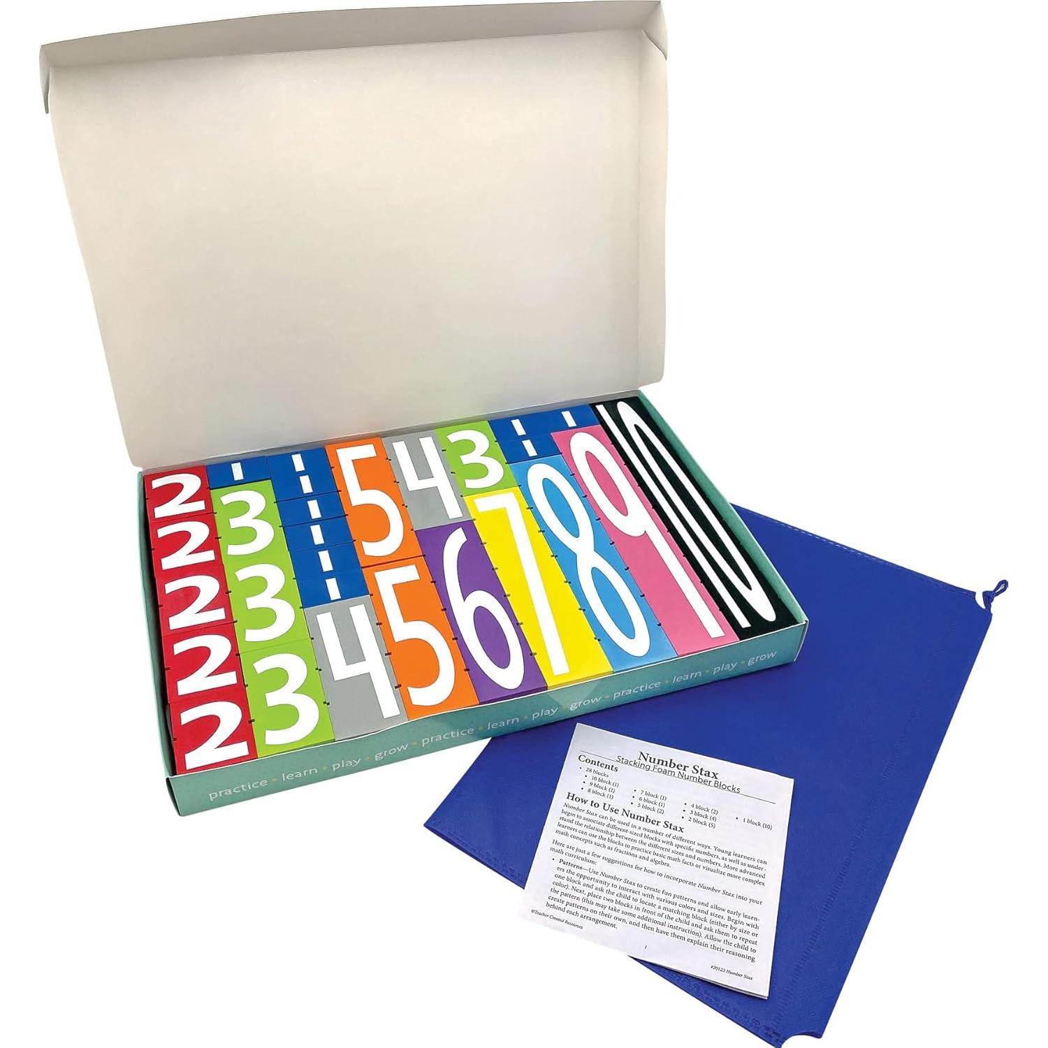 Bloques de Números de Espuma TCR20123 - Recursos Creados por el Maestro