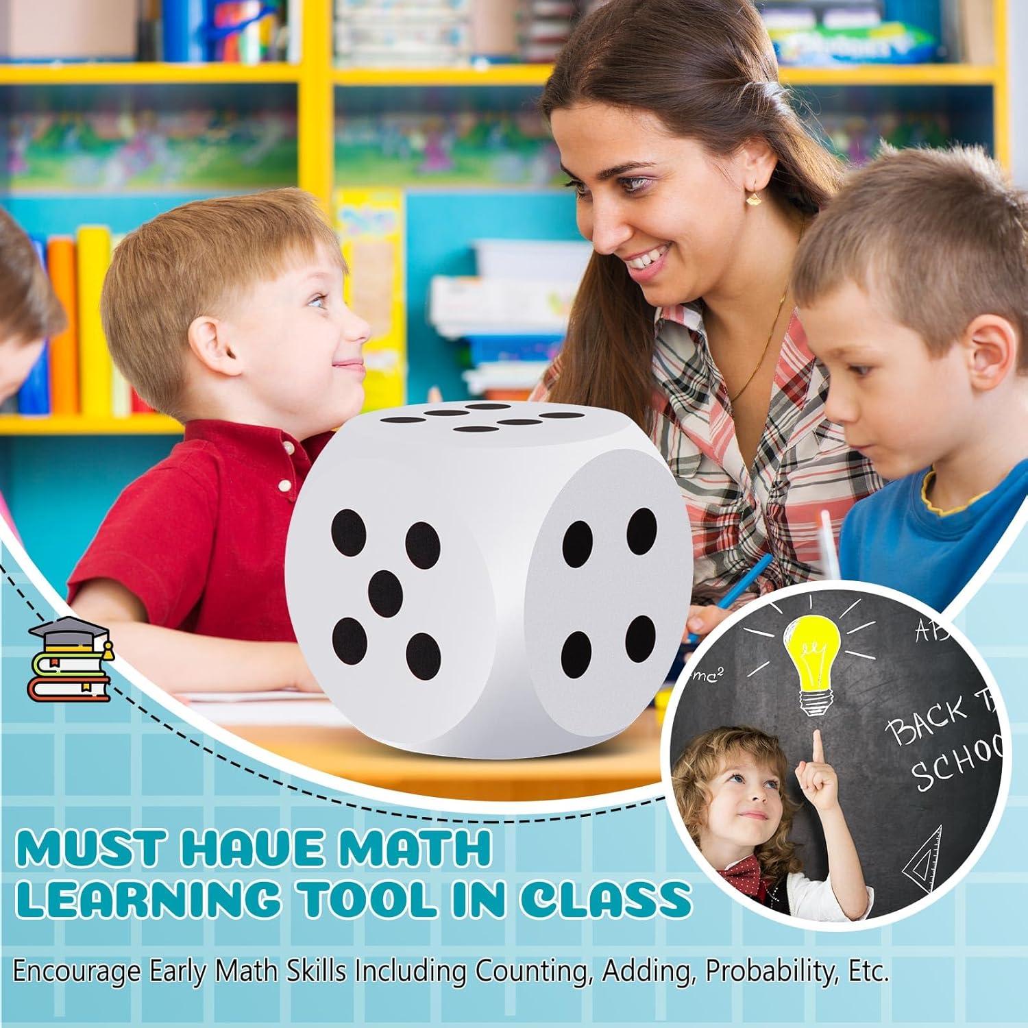 Dado de Espuma Grande Shappy 20.1 cm Blanco para Juegos