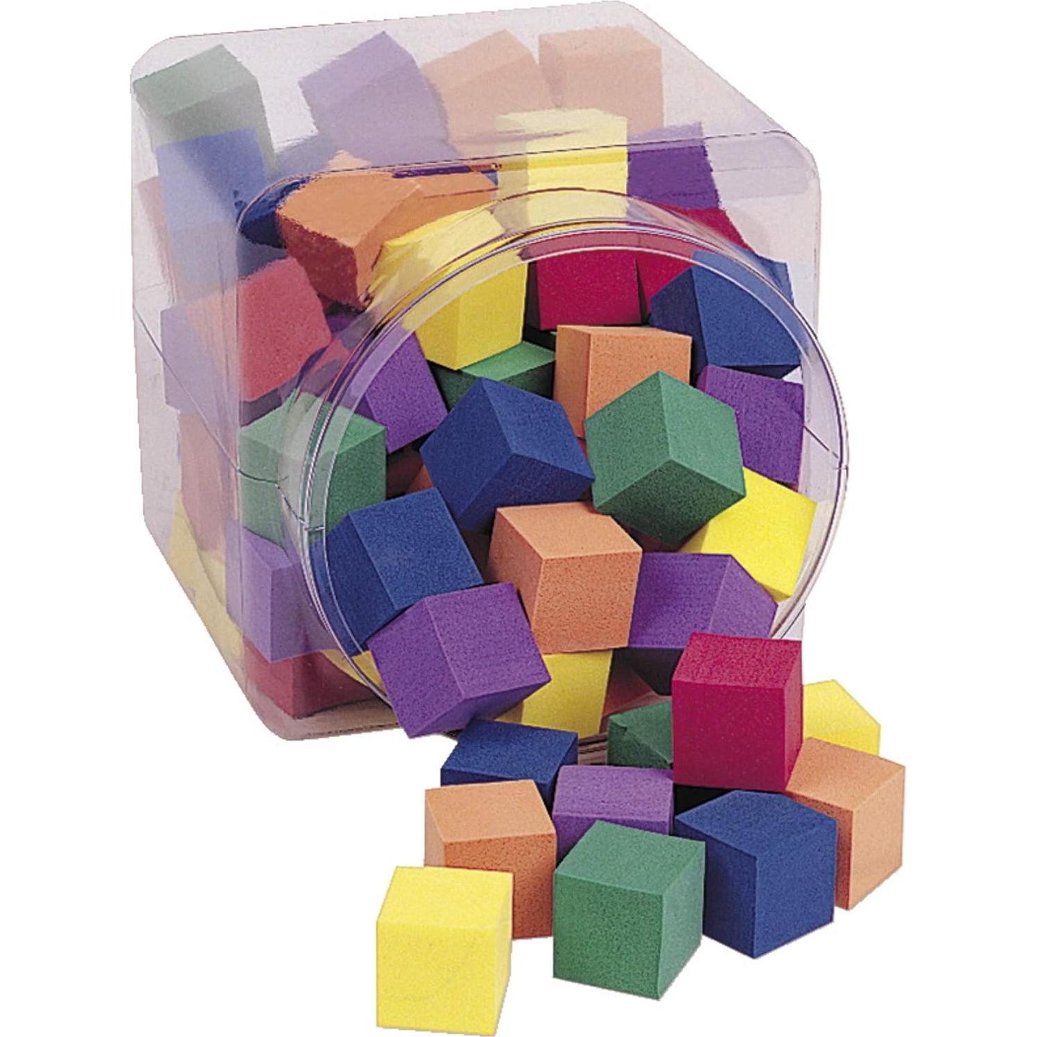 Set de 102 Cubos de Color Suave Recursos de Aprendizaje 2.54 cm