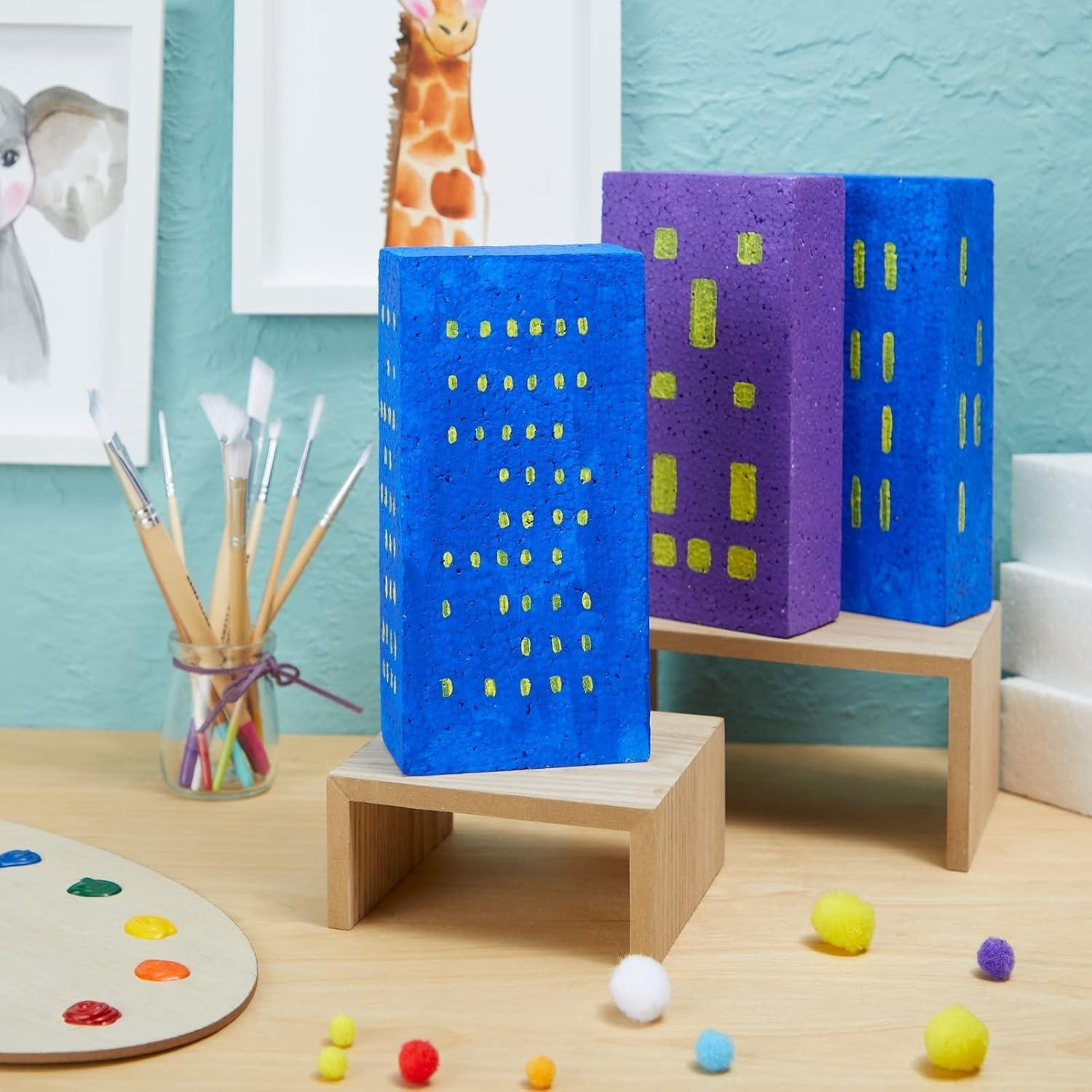 Paquete de 6 Bloques de Espuma Juvale para Manualidades 20x10x5 cm