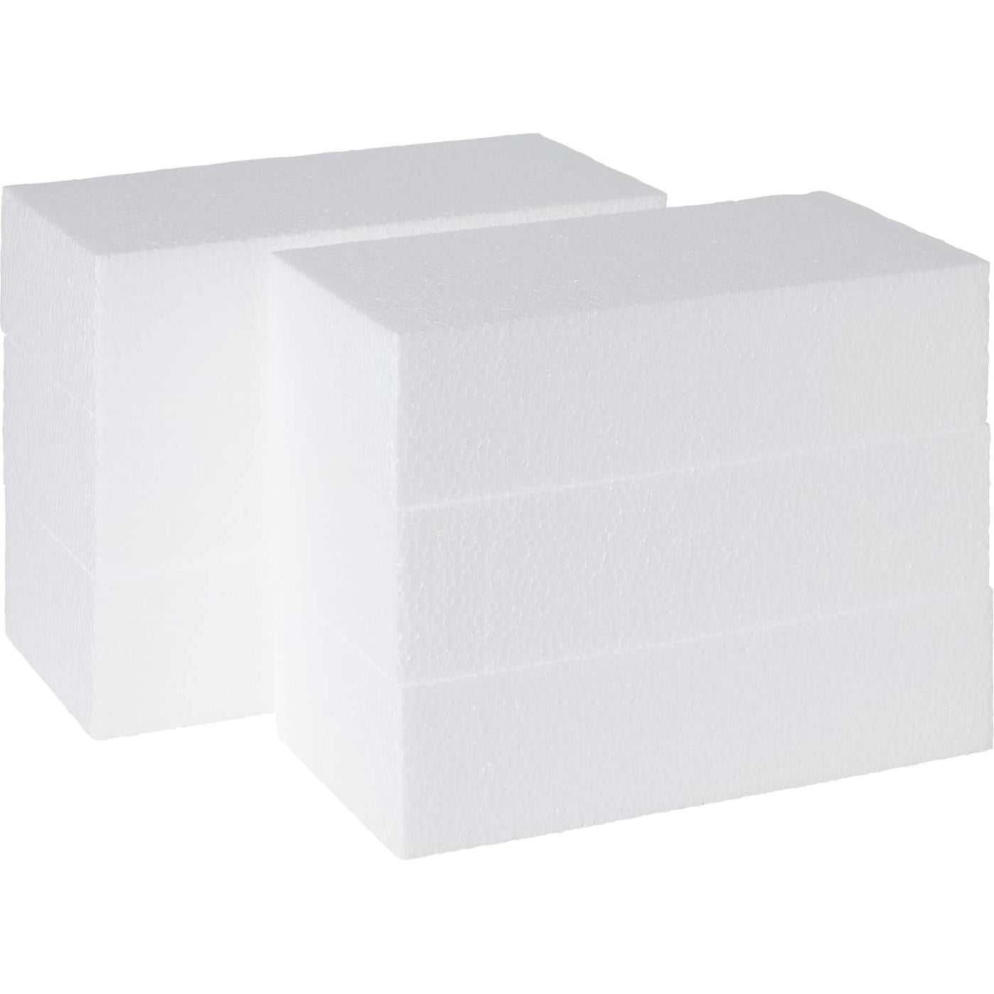 Paquete de 6 Bloques de Espuma Juvale para Manualidades 20x10x5 cm