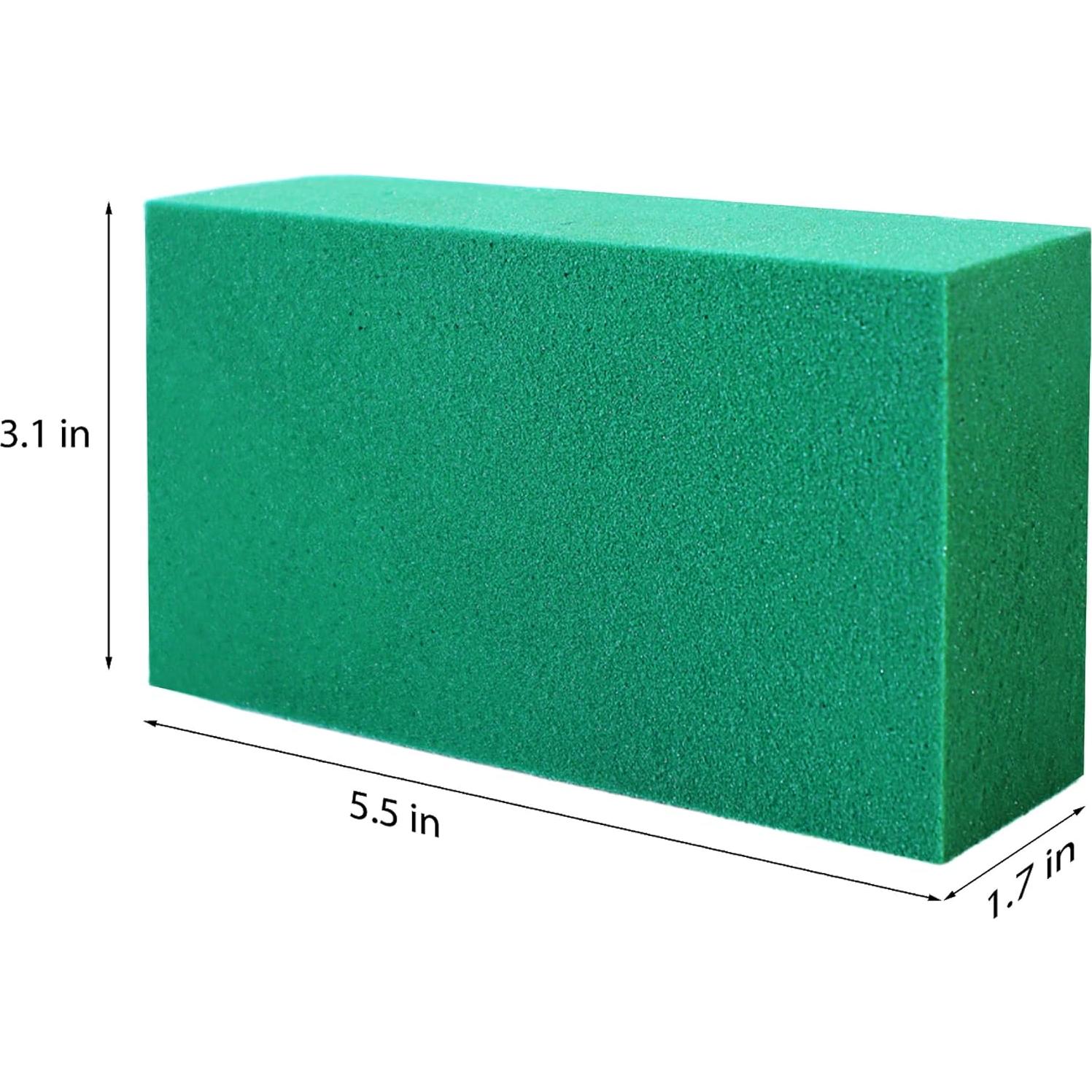 Flofare Paquete de 3 Bloques de Espuma Floral Verde 14x8x4cm