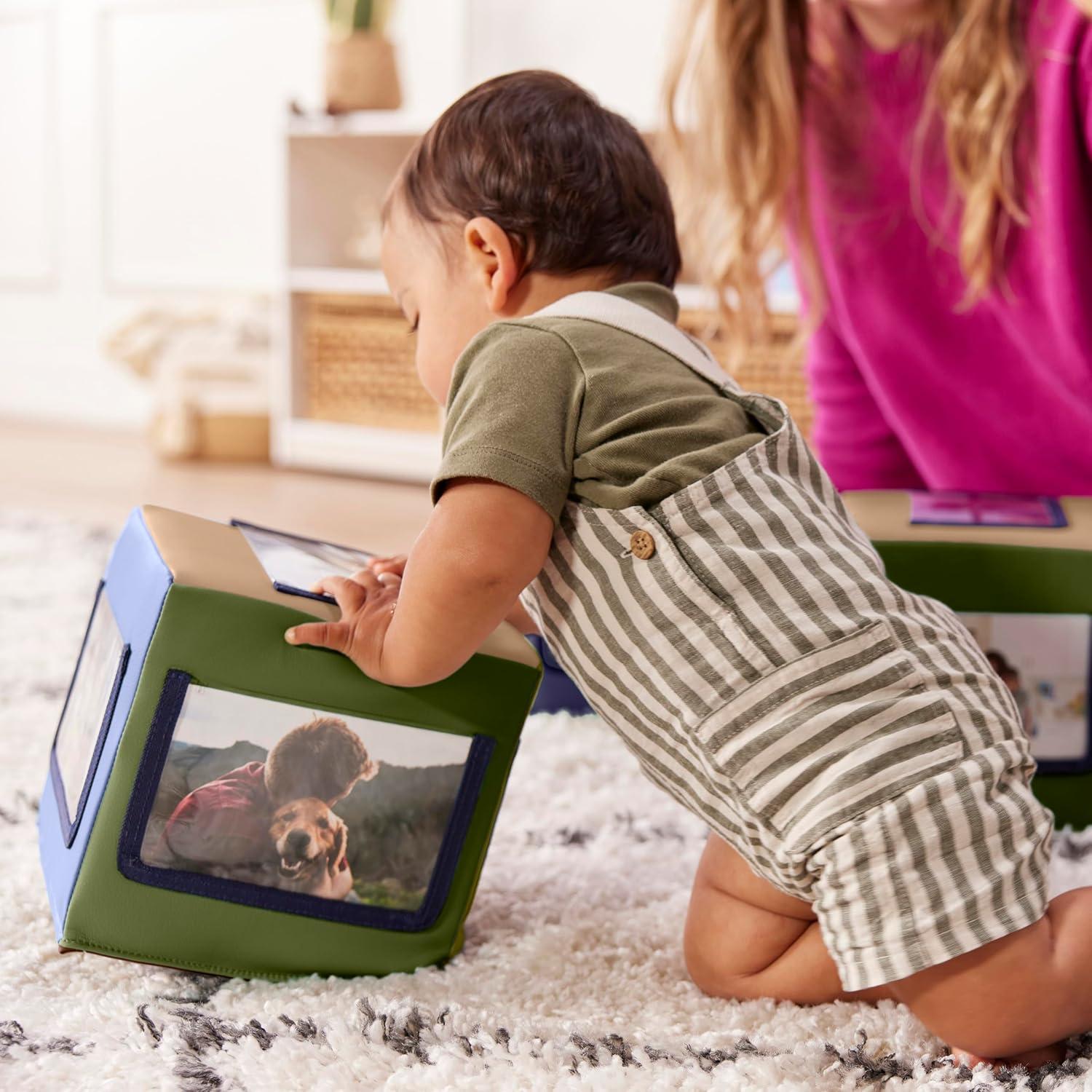 Bloques de Actividad Suaves ECR4Kids - Paquete de 4 Tonos Tierra