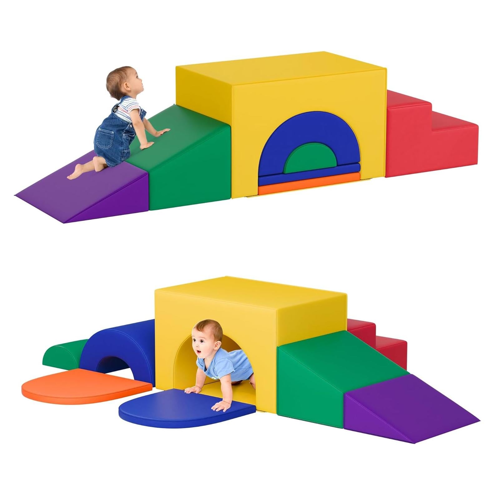 Juego de Bloques de Espuma Suave TOLEAD 5-en-1 para Niños