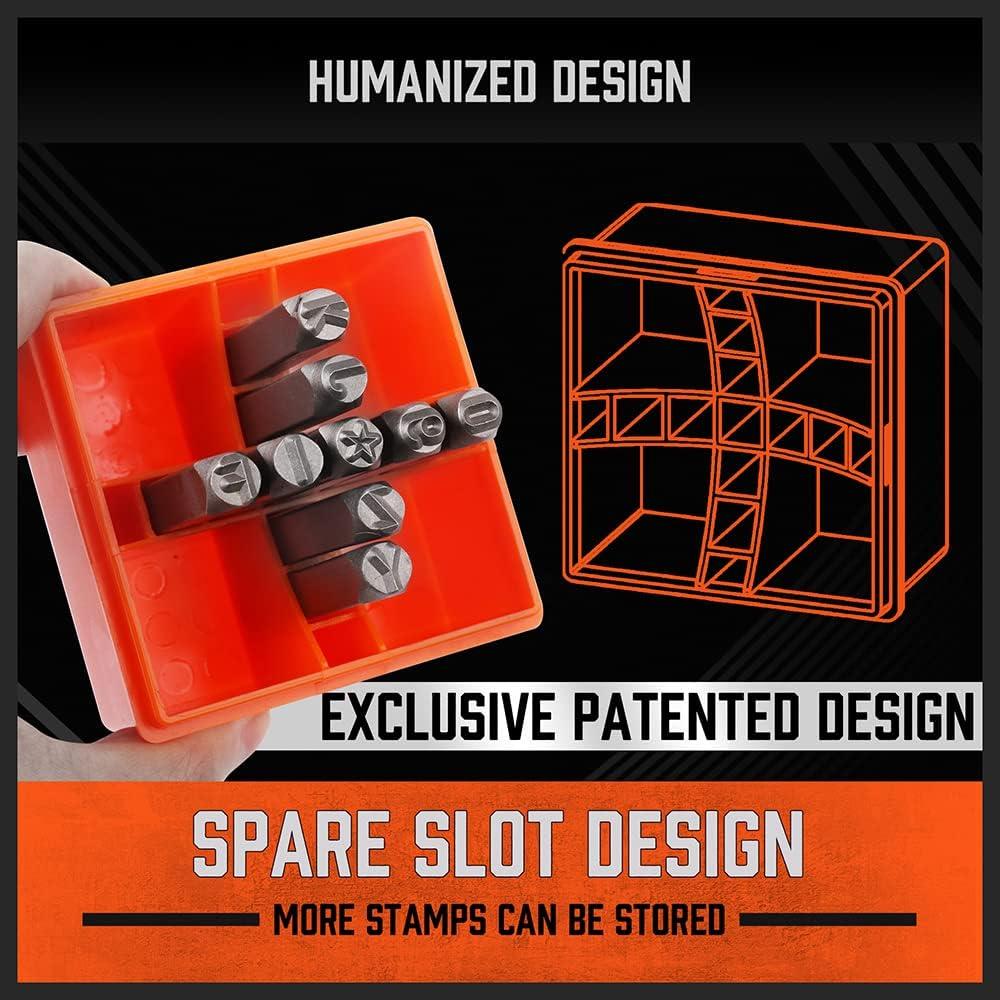 Juego de Sellos de Letras y Números HORUSDY 37 Piezas 6mm