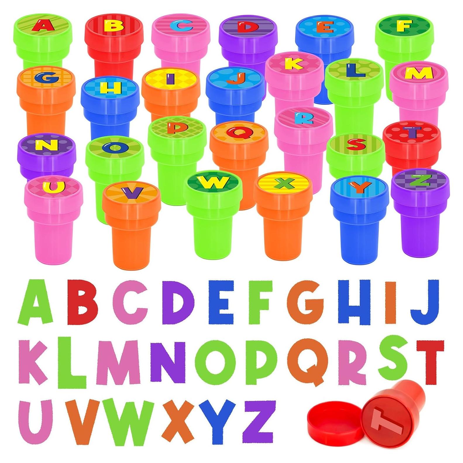 Sellos de Alfabeto A-Z Cinrobiye para Niños - 26 Pcs