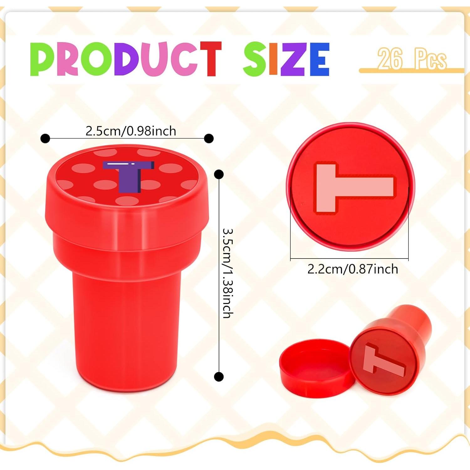 Sellos de Alfabeto A-Z Cinrobiye para Niños - 26 Pcs