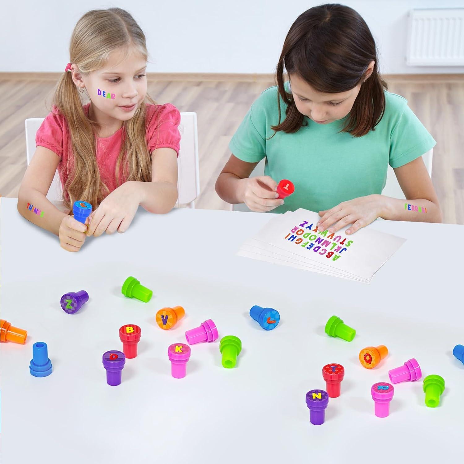 Sellos de Alfabeto A-Z Cinrobiye para Niños - 26 Pcs