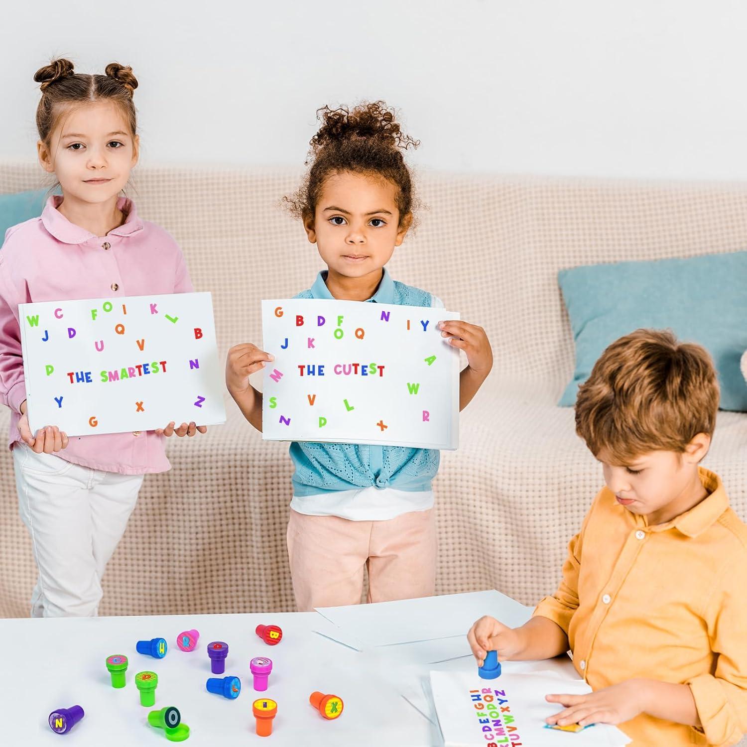 Sellos de Alfabeto A-Z Cinrobiye para Niños - 26 Pcs