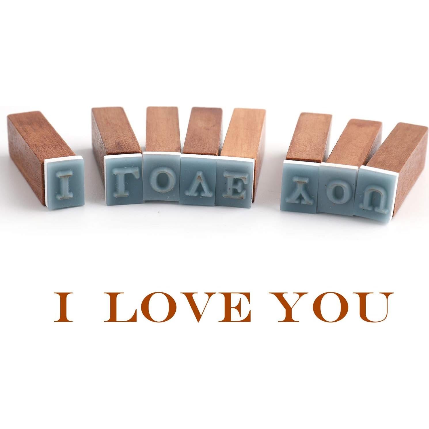 Sellos de Letras y Números Mini Tosnail 70 Piezas con Caja