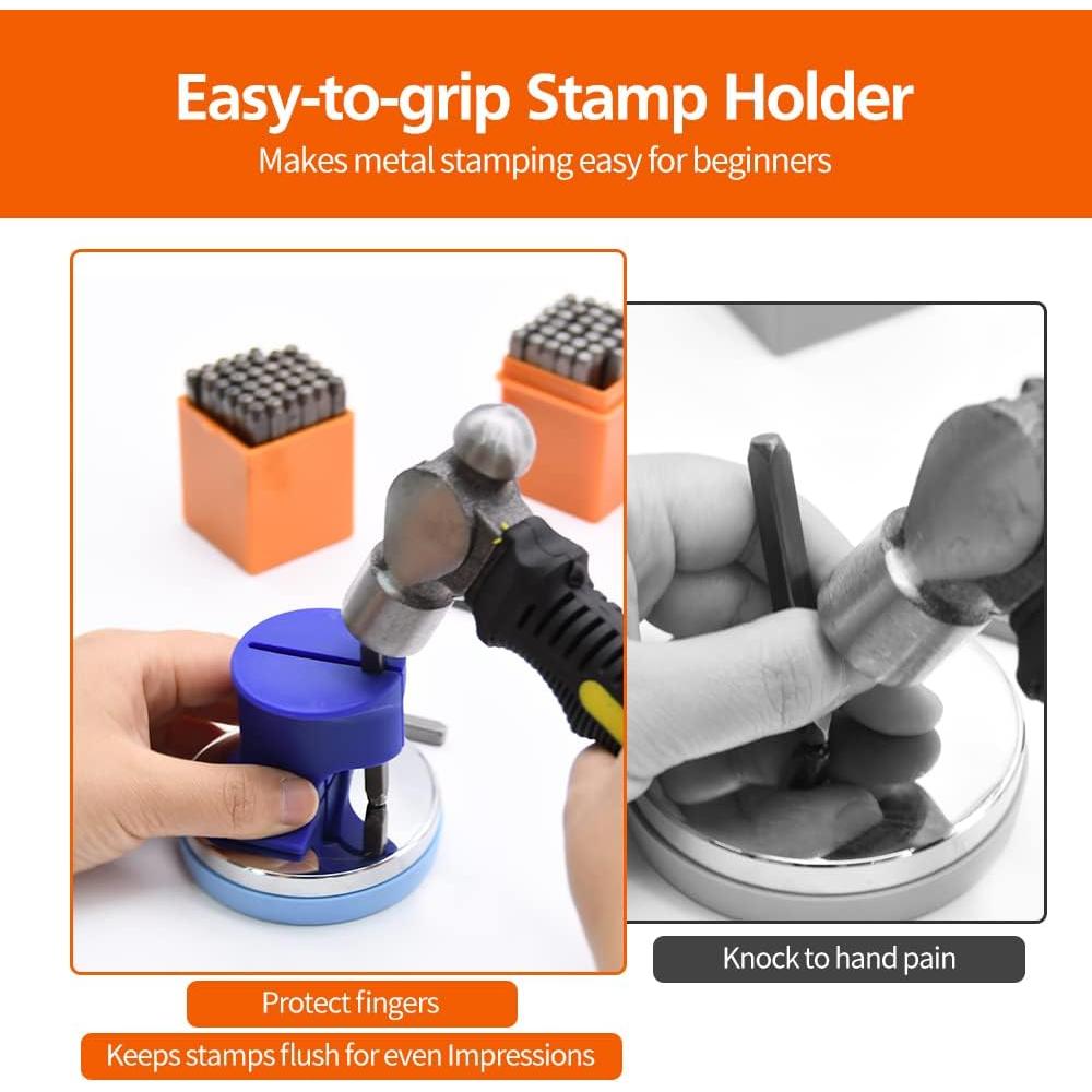 Kit de Estampado de Metal DkOvn 37 Piezas 3mm Letras y Números