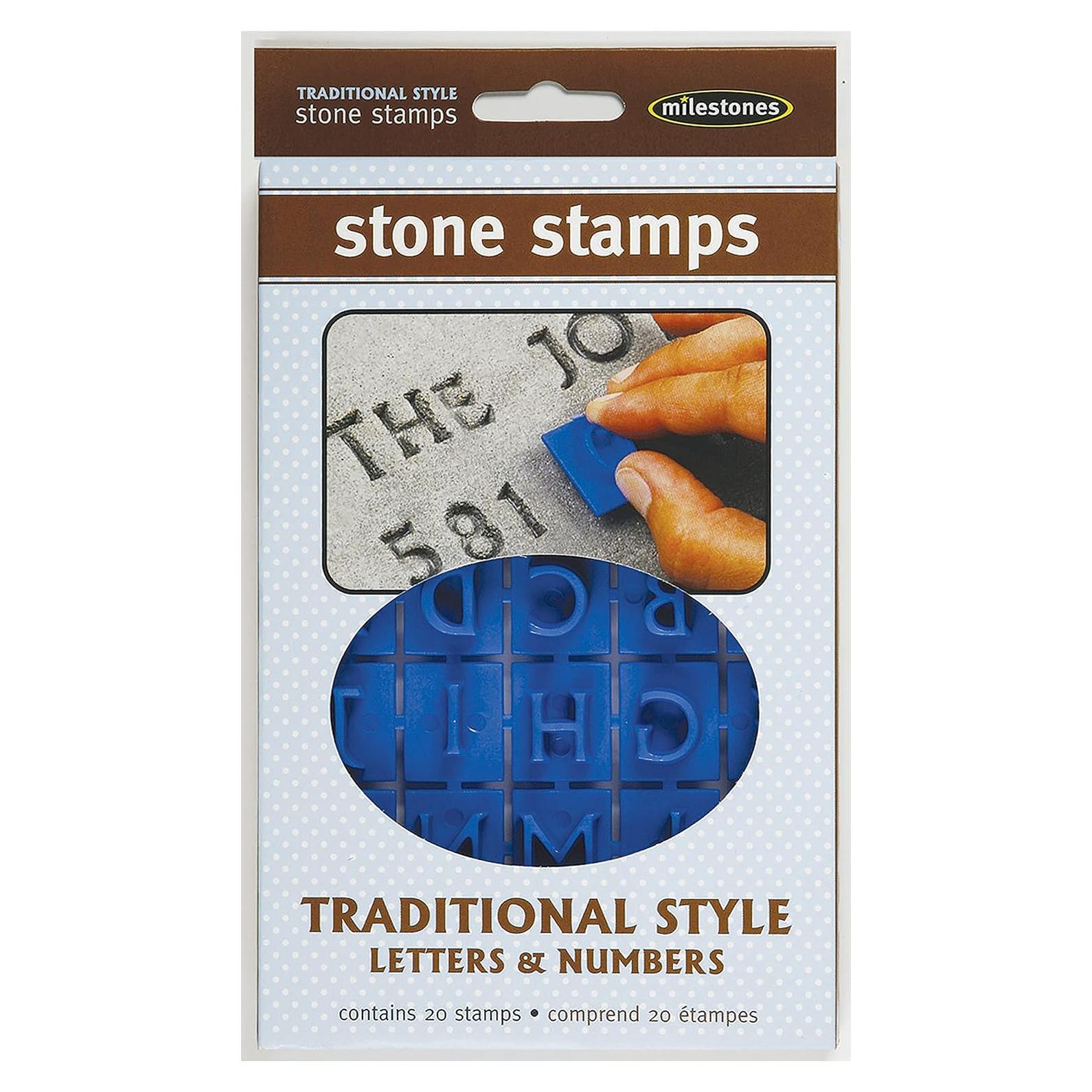Sellos de Piedra de Paso Tradicional Midwest - Letras y Números