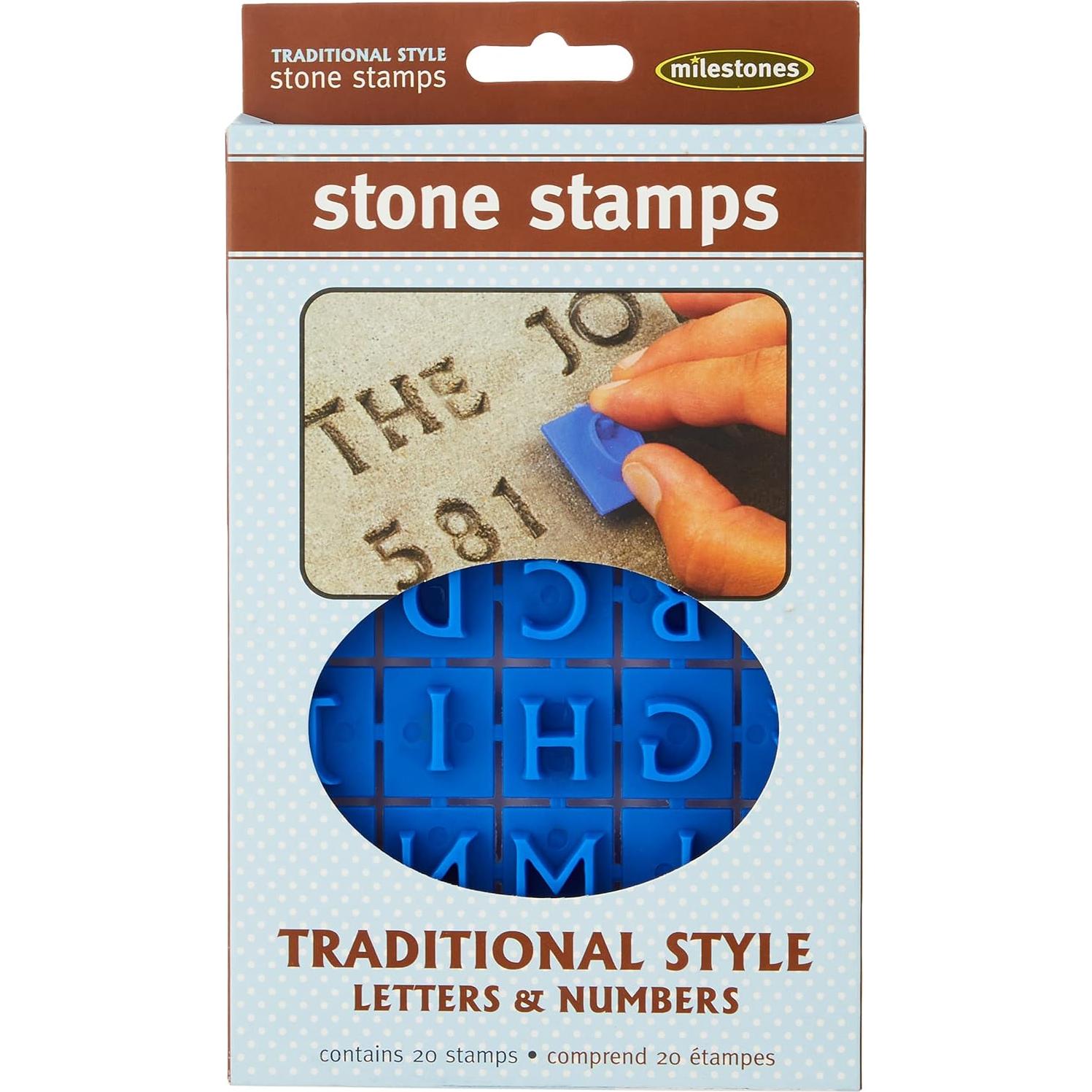 Sellos de Piedra de Paso Tradicional Midwest - Letras y Números