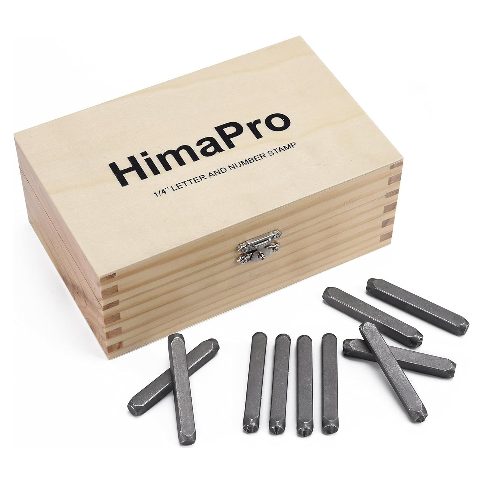 Juego de Sellos de Letras y Números HimaPro 36pcs Acero 6mm