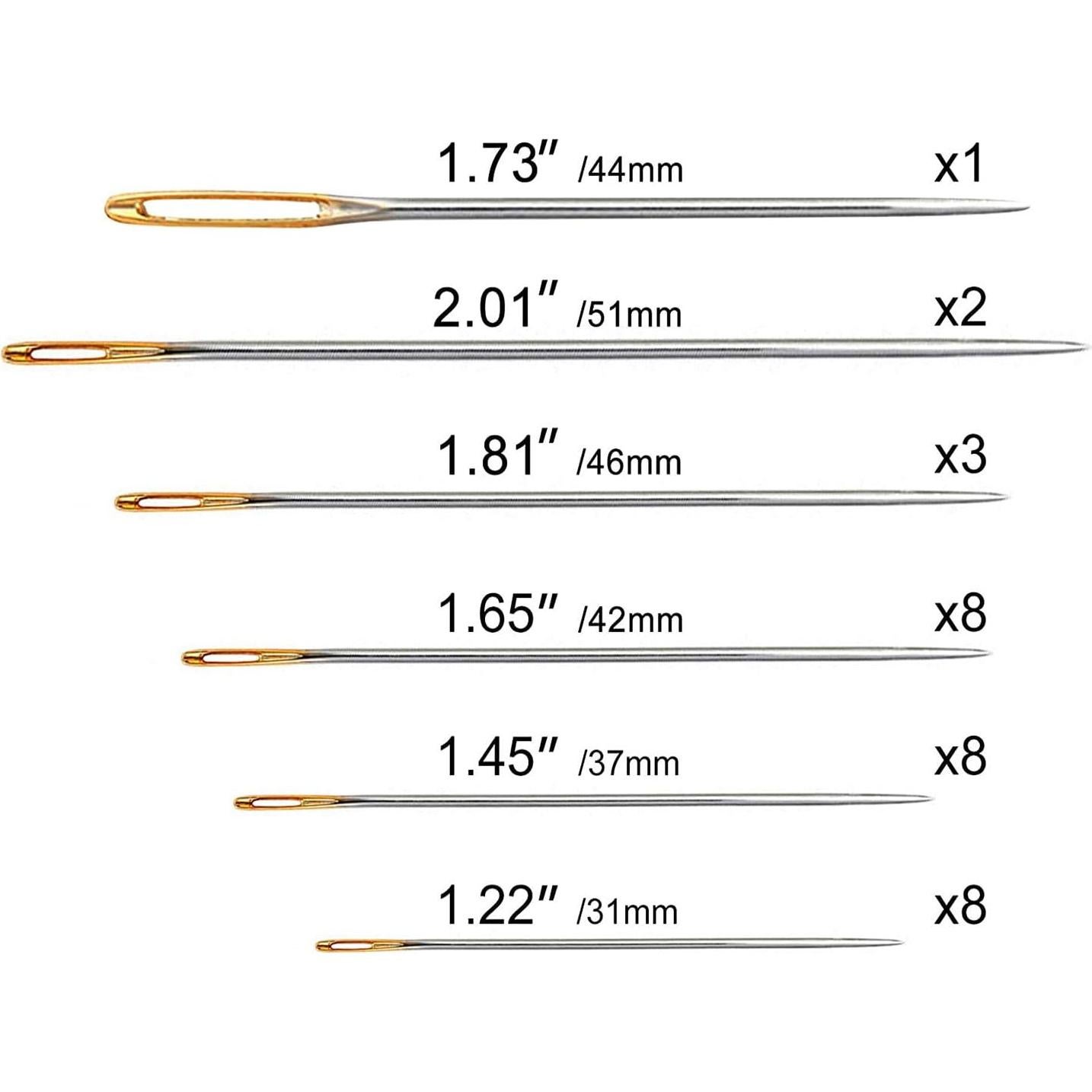 30 Piezas Enhebradores de Agujas Phinus + 30 Agujas Variadas
