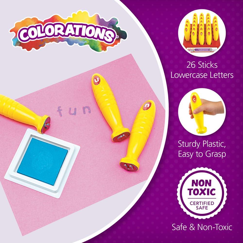 Sellos de Letras Minúsculas Colorations - Set de 26 para Niños