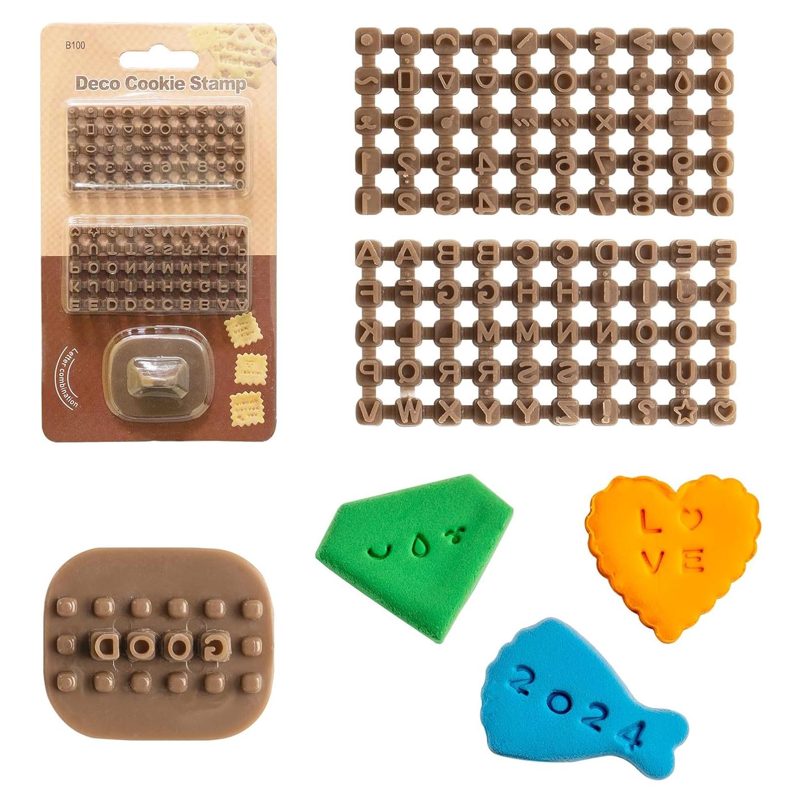 Sellos de Letras y Números para Arcilla DIYOOHOMY - 100 Piezas