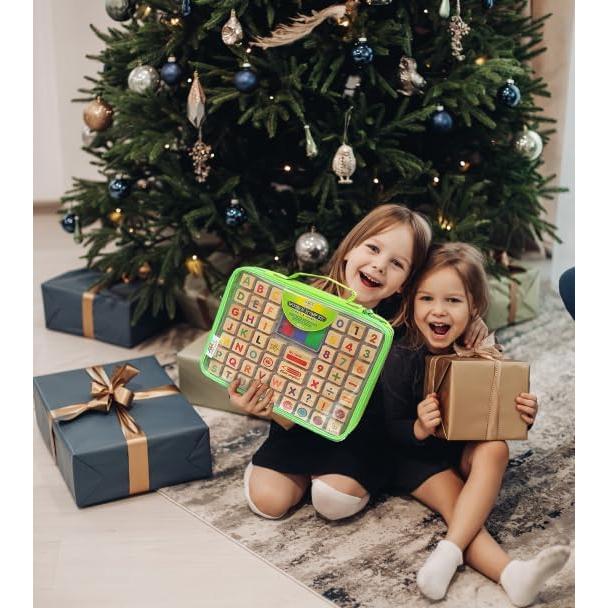 Juego de Sellos de Madera Premium Arte con Sonrisa 72 Piezas