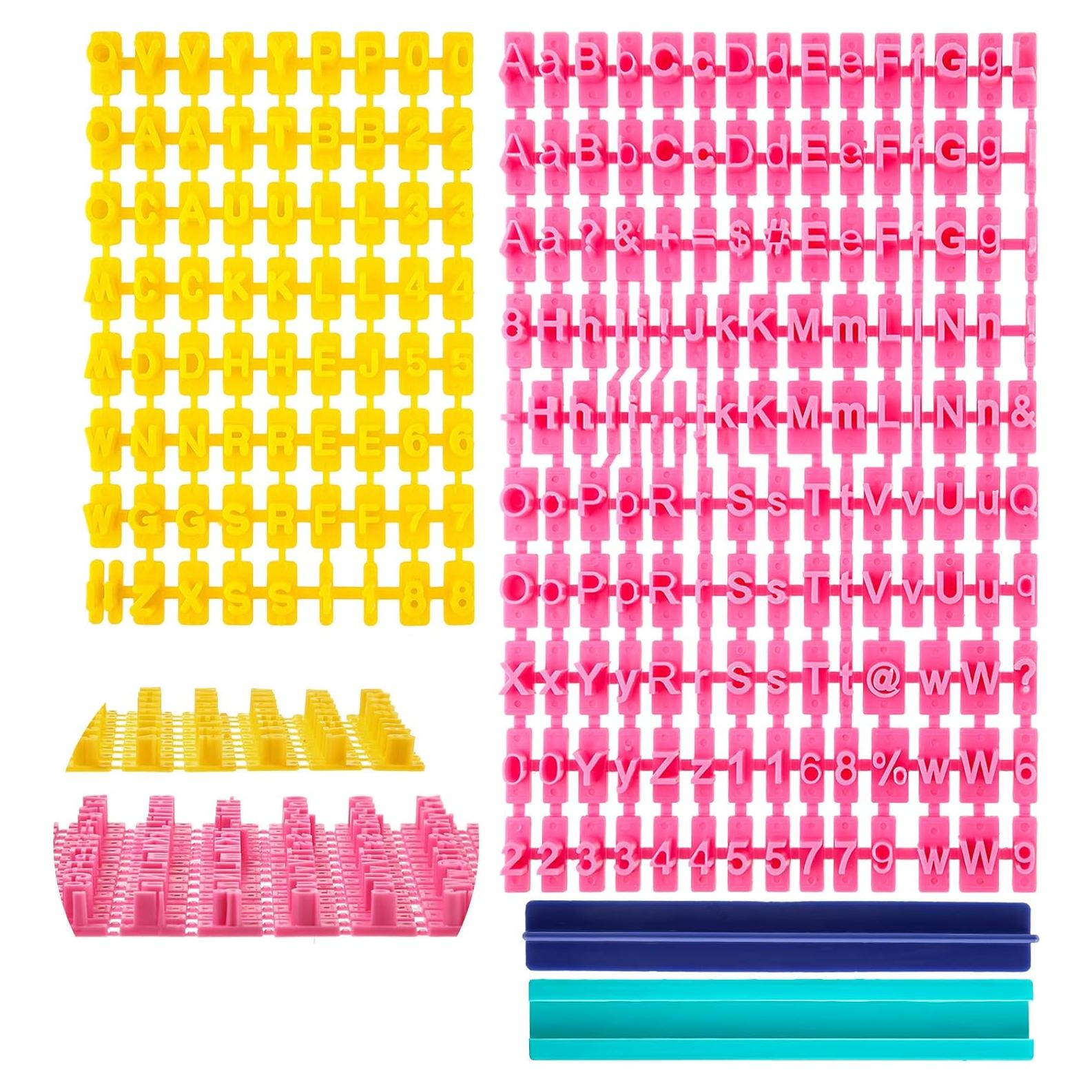 Set de Sellos de Galleta Patelai 225 Piezas Letras y Números