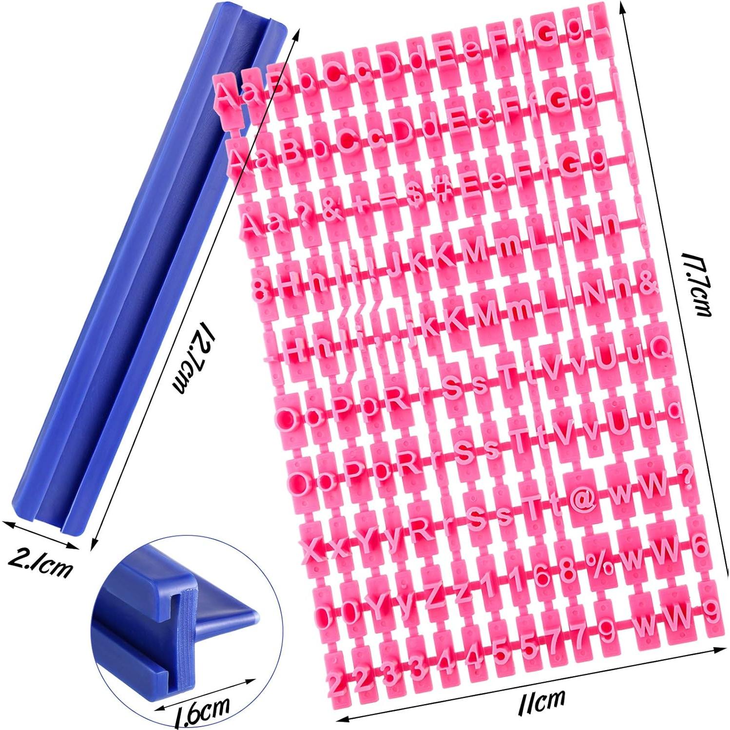 Set de Sellos de Galleta Patelai 225 Piezas Letras y Números