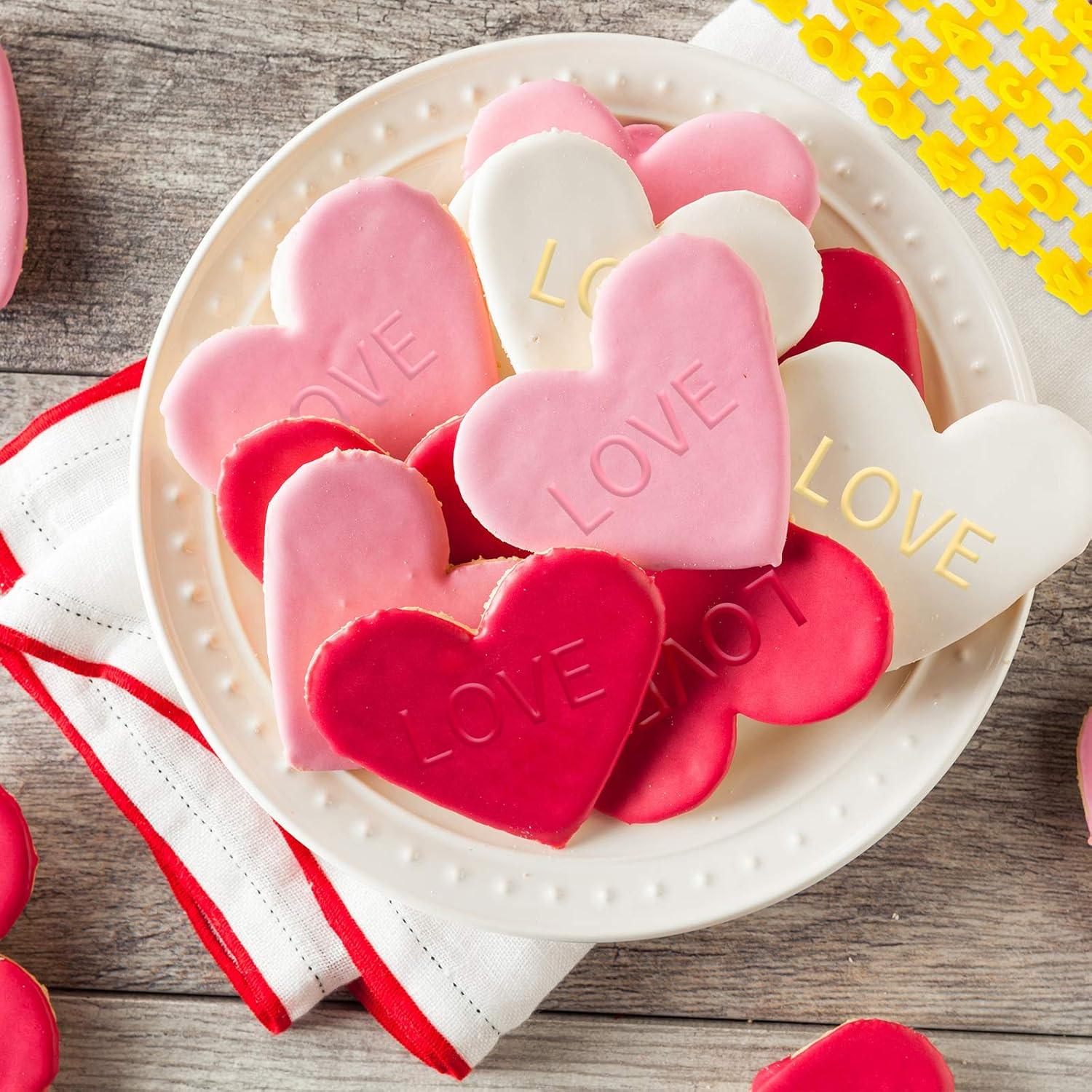 Set de Sellos de Galleta Patelai 225 Piezas Letras y Números