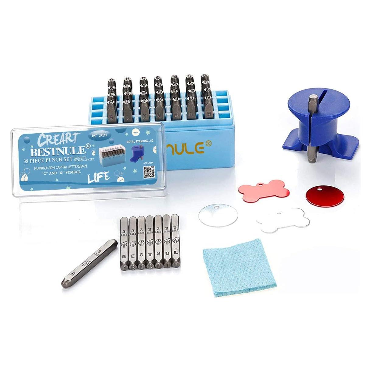 Kit de Estampado de Metal BESTNULE 38 Piezas 3mm